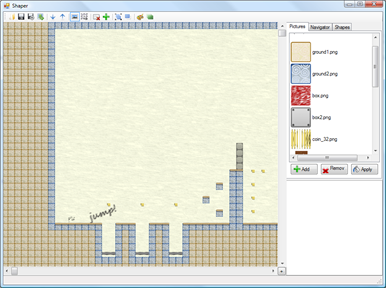 Level editor screenshot