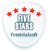 5/5 star rating from freetrialsoft.com