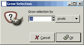 Shrink selection in gimp