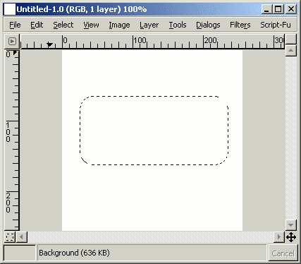 Round rect selection in gimp