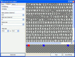 Irrlicht Font Maker screenshot
